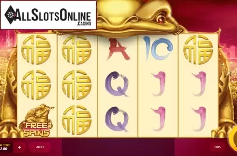 Game Workflow screen. Golden Toad from Red Tiger