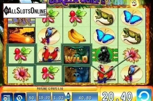 Wild Win screen. Gorilla Chief2 from WMS