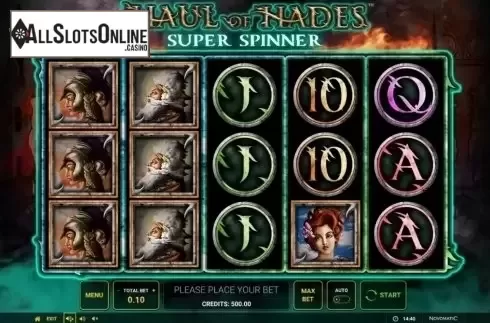 Reel Screen. Haul of Hades - Super Spinner from Greentube