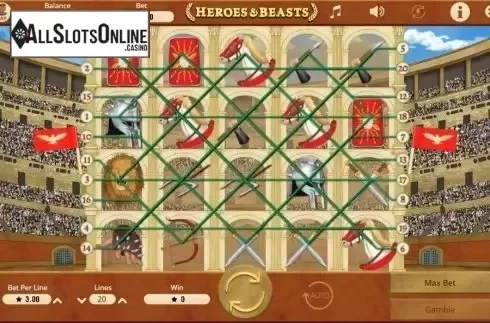 Screen3. Heroes & Beasts from Booming Games