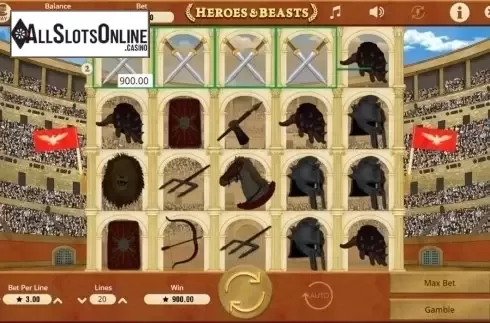 Screen6. Heroes & Beasts from Booming Games