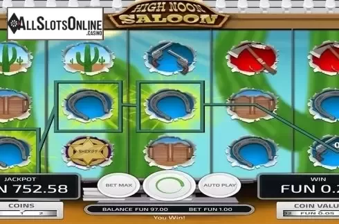 Win screen 3. High Noon Saloon from Concept Gaming