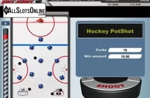 Win Screen . Hockey Potshot from GamesOS