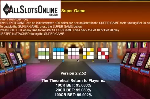 Paytable 3. Jackpot Jester 50,000 from NextGen