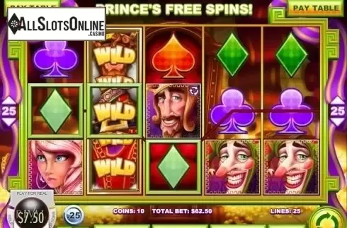 Win Screen. King Winalot from Rival Gaming