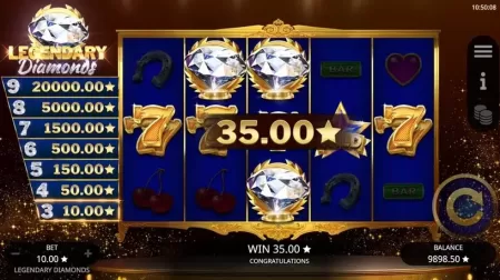 Legendary Diamonds slot screenshot 4