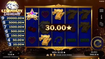 Legendary Diamonds slot screenshot 3