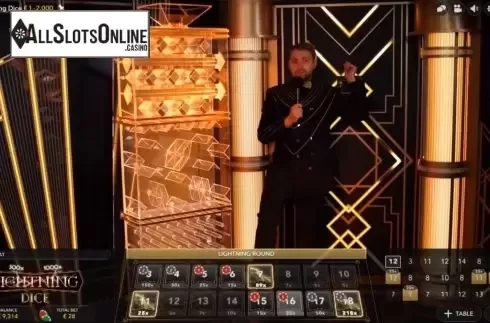 Game Screen 2. Lightning Dice from Evolution Gaming