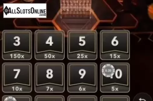 Game Screen 7. Lightning Dice from Evolution Gaming