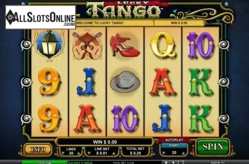 Game Workflow screen. Lucky Tango from Leander Games