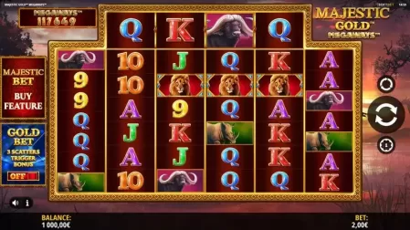 Majestic Gold Megaways slot screenshot 1