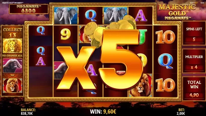 Majestic Gold Megaways slot screenshot 5