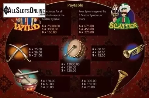 Screen2. March of the Mehteran from Booming Games
