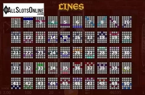 Paytable 3. Medieval Knights from KA Gaming