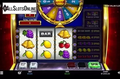 Reel screen. Mystery Jackpot Spinner from Betsson Group