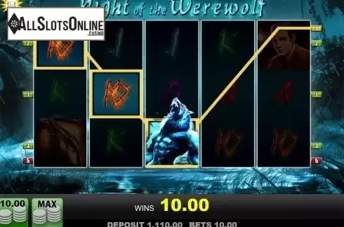 Wild win screen. Night of the Werewolf from Merkur