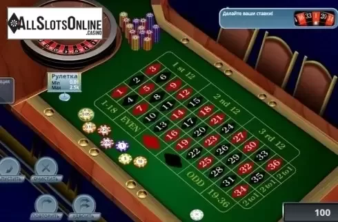 Game Screen. No Zero Roulette from Novomatic