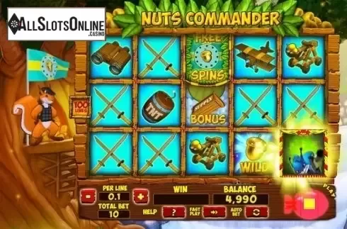 Screen 2. Nuts Commander from Spinomenal