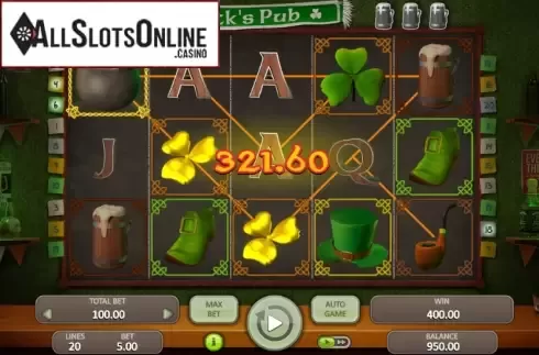 Win Screen2. Patrick's Pub from Booongo