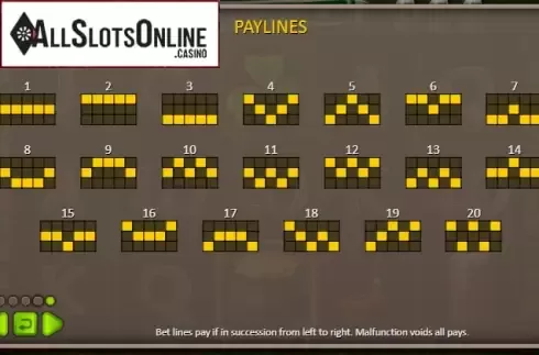 Paytable 4. Patrick's Pub from Booongo
