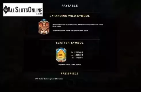 Special symbols screen