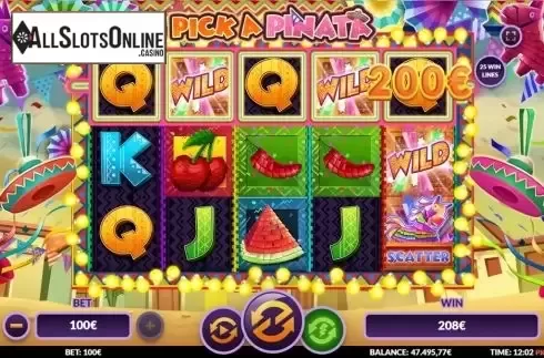 Win screen 2. Pick a Pinata from Green Jade Games