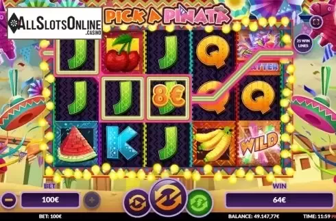 Win screen 3. Pick a Pinata from Green Jade Games
