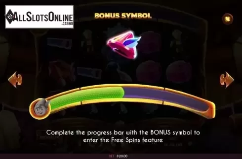 Bonus bar screen