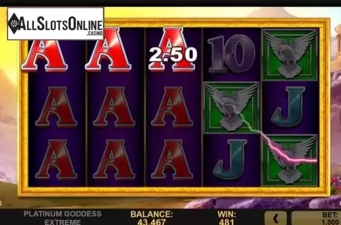 Win Screen 2. Platinum Goddess Extreme from High 5 Games