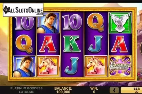 Reel Screen. Platinum Goddess Extreme from High 5 Games