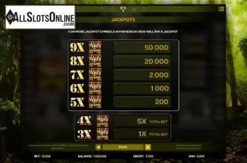 Paytable 3. Platoon Wild from iSoftBet