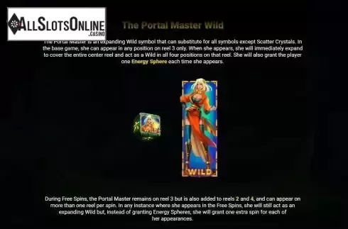 Wild feature screen
