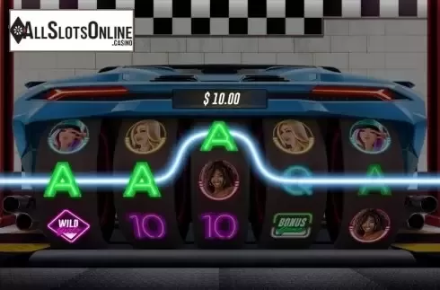 Win Screen. Racer Babes from Woohoo