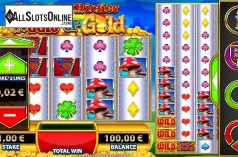 Screen3. Rainbow Riches Reels of Gold from Barcrest