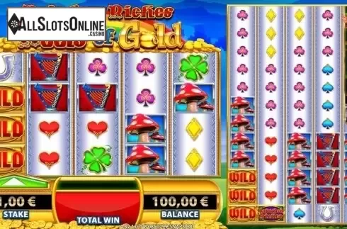 Screen2. Rainbow Riches Reels of Gold from Barcrest