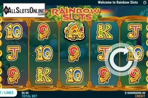 Reel Screen. Rainbow Slots from Slot Factory