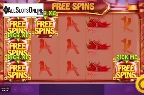 Scatter win screen. Red Hot Slot from Red Tiger