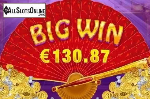 Big win screen. Red Hot Slot from Red Tiger