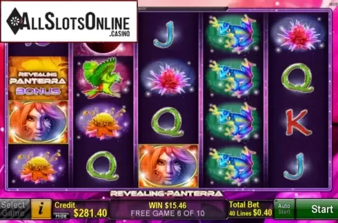 Win Screen 2. Revealing Panterra from Novomatic