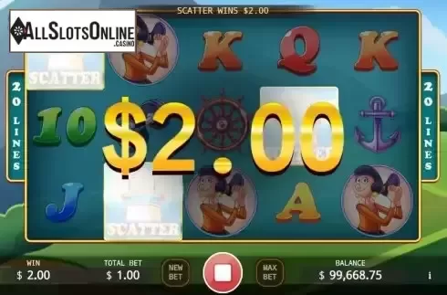 Free Spins screen