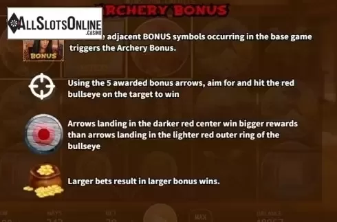 Paytable 4. Samurai Way from KA Gaming