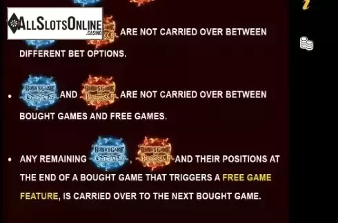 Bonus Games screen 2