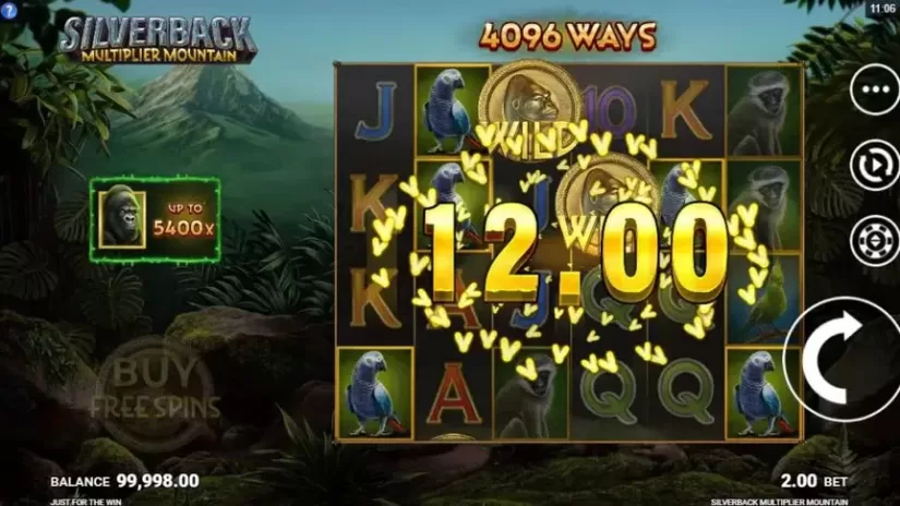 Silverback Multiplier Mountain slot screenshot 2