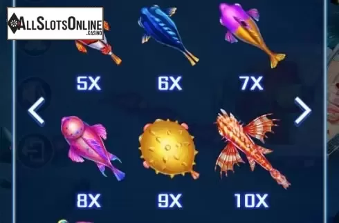 Low Paytable Symbols screen