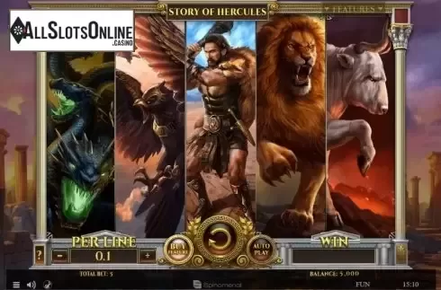 Reel Screen. Story of Hercules from Spinomenal