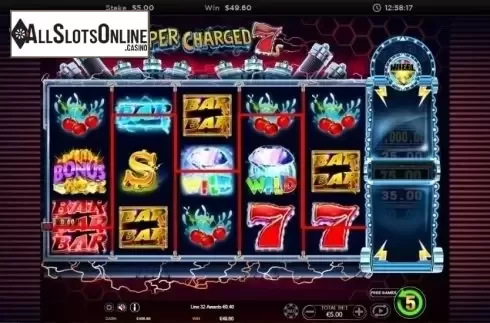 Free Spins Reels. Super Charged 7s from Ainsworth