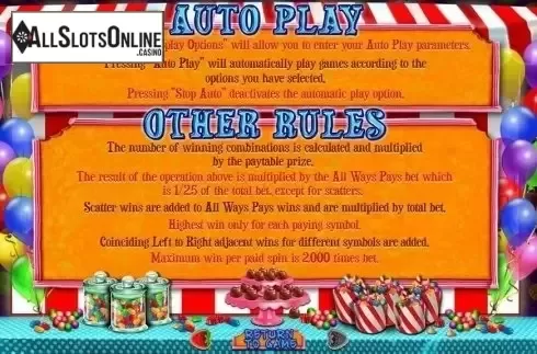 Rules. Sweet 16 from RTG
