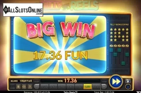 Big Win. Telly Reels from Wazdan