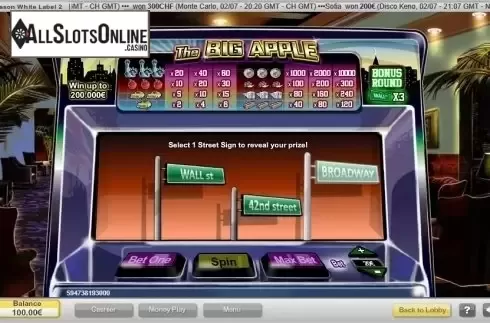 Screen 2. The Big Apple from NeoGames