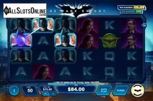 Game workflow 2. The Dark Knight (Playtech) from Playtech